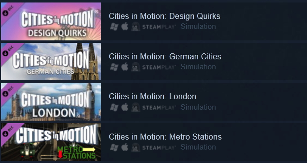 Cities in Motion DLC Collection Steam - Click Image to Close